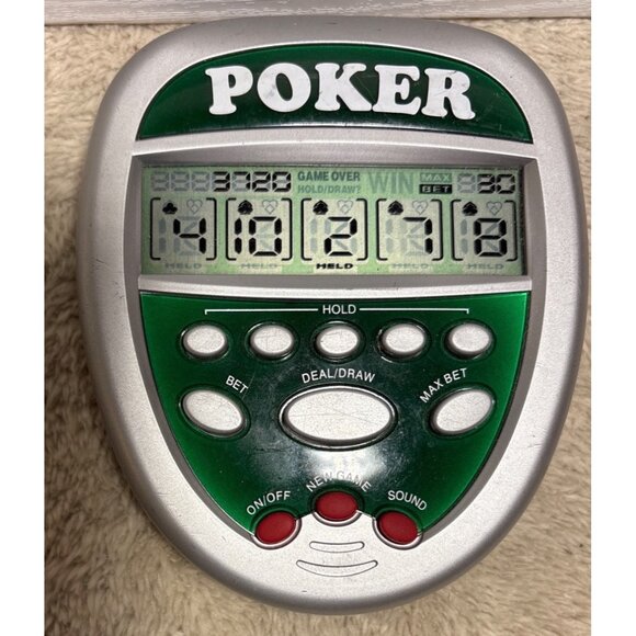 Handheld Wasaki Casino Poker Game Model #6018244 Battery Operated Tested - Picture 2 of 4